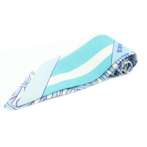 ツイリー マハラニの庭 LE JARDIN DE LA MAHARANI リボンスカーフ シルク 青 ブルー 水色 ブルー