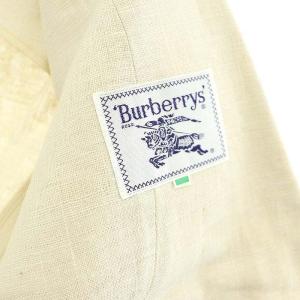 burberrys 2Bテーラードジャケット リネン 9AB2 エクリュ