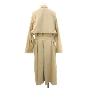 MICA&DEAL 24SS ライトトレンチコート ロング 薄手 ダブル F ベージュ /DO OS
