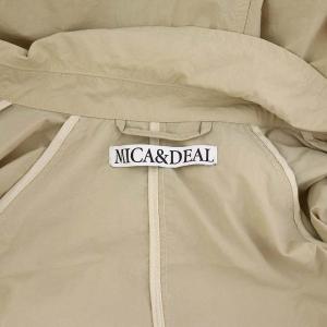 MICA&DEAL 24SS ライトトレンチコート ロング 薄手 ダブル F ベージュ /DO OS