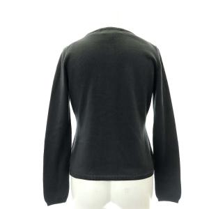 KEITA MARUYAMA ミモザ 刺繍 ニット アンサンブル カーディガン 長袖 カットソー ノースリーブ 1 ダークグレー