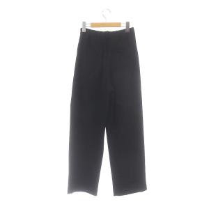 CLANE 22SS RIB STRIPE TUCK PANTS パンツ 1 S 黒 ブラック