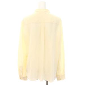 Chloe シルク フリルブラウス 長袖 36 アイボリー
