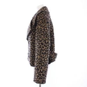 MADISONBLUE 22AW SHORT PEA JK LEOPARD Pコート ショート レオパード柄 ヒョウ柄 01