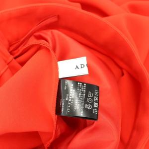 ADORE 23AW クリアドライジョーゼットスカート フレア ロング アシンメトリー 38 赤 レッド