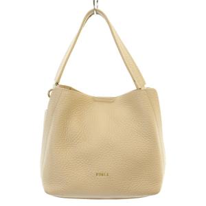 ホーボー ワンショルダーバッグ ハンドバッグ レザー シボ革 ロゴ ピンク /KW