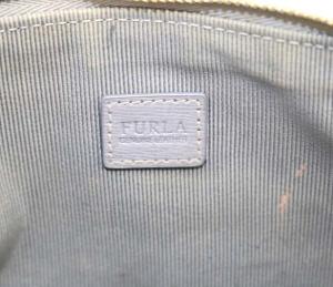 FURLA ポーチ メイク 化粧 レザー 3点セット グレー ピンク