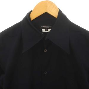 COMME des GARCONS HOMME PLUS AD2014 裾フリル シャツ 長袖 XS 黒 ブラック