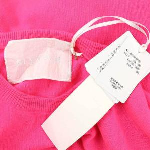 MYLAN CASHMERE KNIT OVERSIZE PONCHO チュニック F ピンク