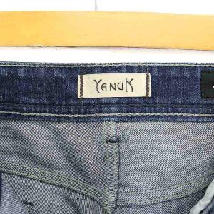 YANUK JAPAN DENIM ストレートデニム パンツ ジーンズ ジッパーフライ 25 青 ブルー /MI OS