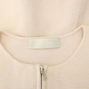 CELFORD 23SS ペプラムカーディガン ニット ジップアップ 長袖 32 ライトピンク