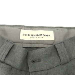 Shinzone Center Press PANTS パンツ ストレート センタープレス PO グレー