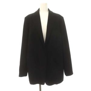 22AW ADMIRAL CREPE RELAXED JKT A ビッグシルエットジャケット テーラード 総裏地 8 黒 ブラック