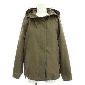 22SS コットンレインクロスブルゾン ジャケット フード ジップアップ 36 カーキ /MI OS