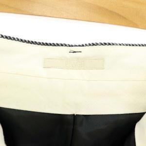 Plage 23AW Herringbone Wide ワイドパンツ ヘリンボーン柄 ジッパーフライ ウール 34 グレー