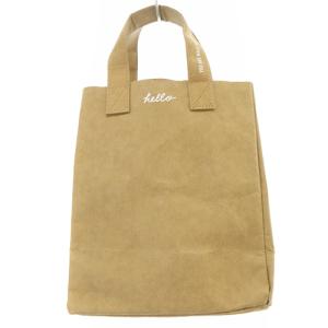 MADISONBLUE GRAMERCY PAPER BAG TOKYO ハンドバッグ トートバッグ ロゴ 茶色 ブラウン