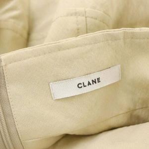 CLANE 23AW CORSET DESIGN WIDE PANTS パンツ タック 2 M ライトベージュ 15110-7102