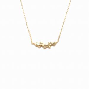 AHKAH BBライン ネックレス K18 ダイヤモンド 0.11ct イエローゴールド