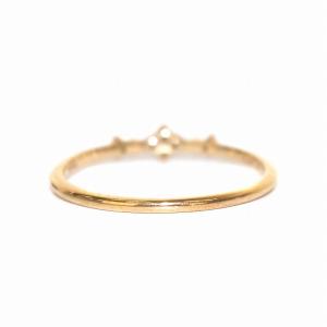 agete 指輪 リング K18 ダイヤモンド 0.05ct 11号 イエローゴールド