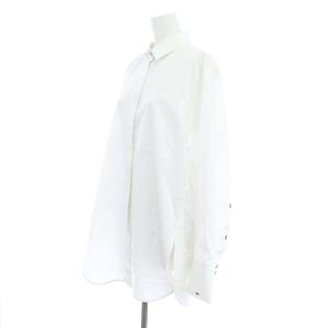 ENFOLD 24SS SOLID-SLEEVE SHIRT ホワイト