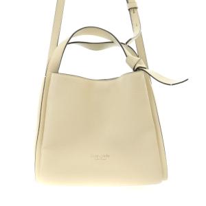 ノット ミディアム クロスボディ バッグ 2WAY ハンド ショルダーバッグ ペブルレザー ロゴ ピンクベージュ K6552