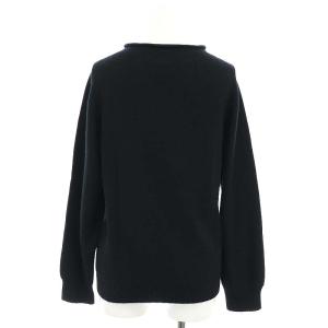 MARGARET HOWELL LONG SLEEVE CAST OFF ROLL NECK ニット セーター 長袖 カシミヤ混 2 黒 ブラック