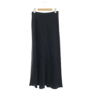EVERYDAY I LIKE 24SS Cu R Maxi スカート ロング マキシ丈 フレア イージー 黒 ブラック
