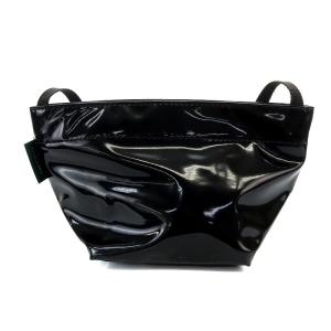 Hervé Chapelier ヴェルニ ノワール ショルダーバッグ エナメル 黒 ブラック SH