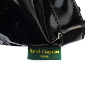 Hervé Chapelier ヴェルニ ノワール ショルダーバッグ エナメル 黒 ブラック SH