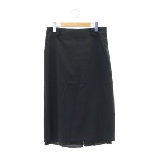 23SS LOW WAIST STRAIGHT スカート タイト ロング 00 紺 ネイビー /HK OS