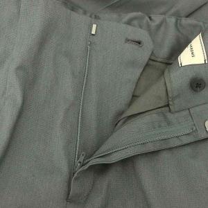 UNITED ARROWS シャイニー スリム パンツ テーパード スラックス 34 XS グレー 1514-162-5320