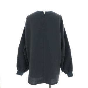 UNITED ARROWS COMFY ステッチプルオーバー カットソー 長袖 36 チャコールグレー