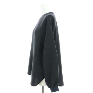 UNITED ARROWS COMFY ステッチプルオーバー カットソー 長袖 36 チャコールグレー