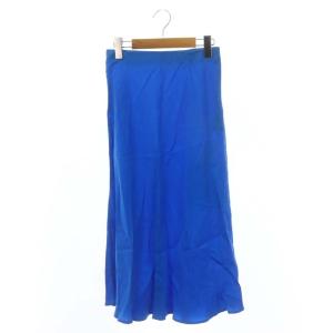 22AW Feminity Skirt フレアスカート イージー ミモレ ロング 34 XS 青 ブルー 22060560400230