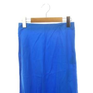 L'Appartement 22AW Feminity Skirt フレアスカート イージー ミモレ ロング 34 XS 青 ブルー 22060560400230