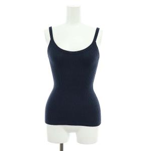 リブキャミソール US4 S 紺ネイビー