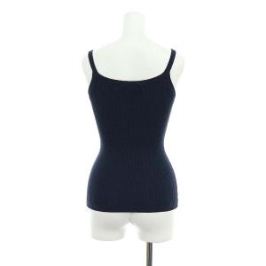 Christian Dior リブキャミソール US4 S 紺ネイビー
