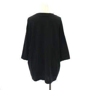 Deuxieme Classe 22SS Superior Tシャツ カットソー 七分袖 ドロップショルダー 黒 ブラック