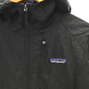 Patagonia ナイロンジャケット ジャンパー フード ジップアップ S 黒 ブラック 24147SP23