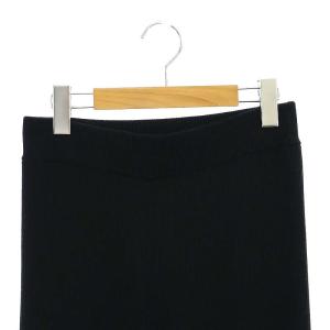 L'Appartement 22SS Rib Knit Pants パンツ 34 XS 黒 ブラック