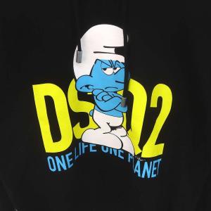 DSQUARED2 23SS SMURFS COOL SWEATSHIRT XS ブラック