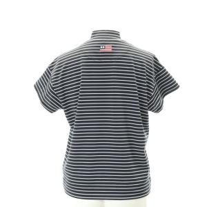 BRIEFING 24SS WOMENS STRIPE HIGH NECK RELAXED FIT カットソー プルオーバー 半袖 ボーダー