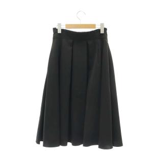 FOXEY NEW YORK Skirt Le Mirabeau スカート フレア ミモレ ロング タック 38 S 黒 ブラック /AT