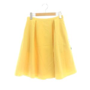 SKIRT SANGRIA フレアスカート 膝丈 タック 38 マスタード色 43887 /ES OS