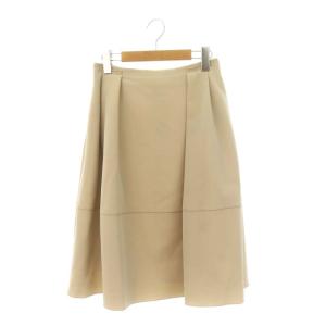 Baron スカート 膝丈 フレア 38 ベージュ 38326 /DO OS