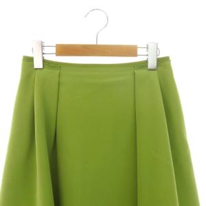 FOXEY NEW YORK Baron スカート 膝丈 フレア 38 オリーブグリーン 38326
