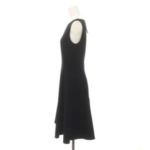 FOXEY NEW YORK 41016 ハイドレンジア ノースリーブワンピース ひざ丈 38 ネイビー