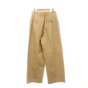IENA 24SS チノタックワイドパンツ ハイウエスト 36 ベージュ