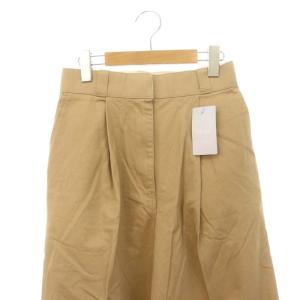 24SS チノタックワイドパンツ ハイウエスト 36 ベージュ（2024/08/24  