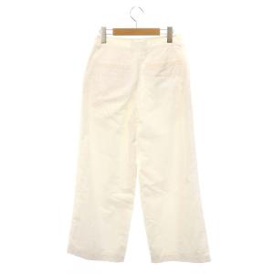 ISSEY MIYAKE コットン パンツ ワイド ジッパーフライ 1 白 ホワイト IM01FF035